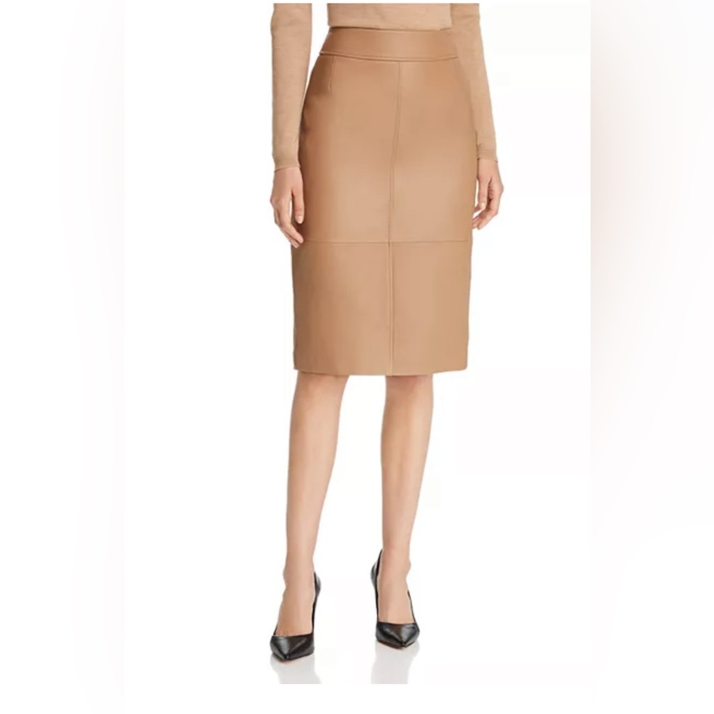 Hugo Boss Classic Tan Pencil Skirt